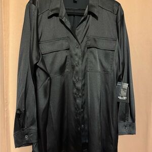 Simply Vera Vera Wang women's Black Dress Shirt